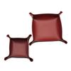 Large Capacity Leather Tray Foldable Storage Tray  for Jewelry Phone Key Wallet Coin