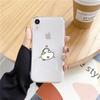 Смешной чехол для телефона с уткой для iPhone 16 15 14 13 12 11 Pro Max XS X XR 7 8 SE Прозрачная крышка Funda