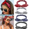 Vintage Cross Knot Elastic Hairbands Turban Bandanas Girls Hair Hands Hair Accessories Boho Women Soft Paisley Print Headbands