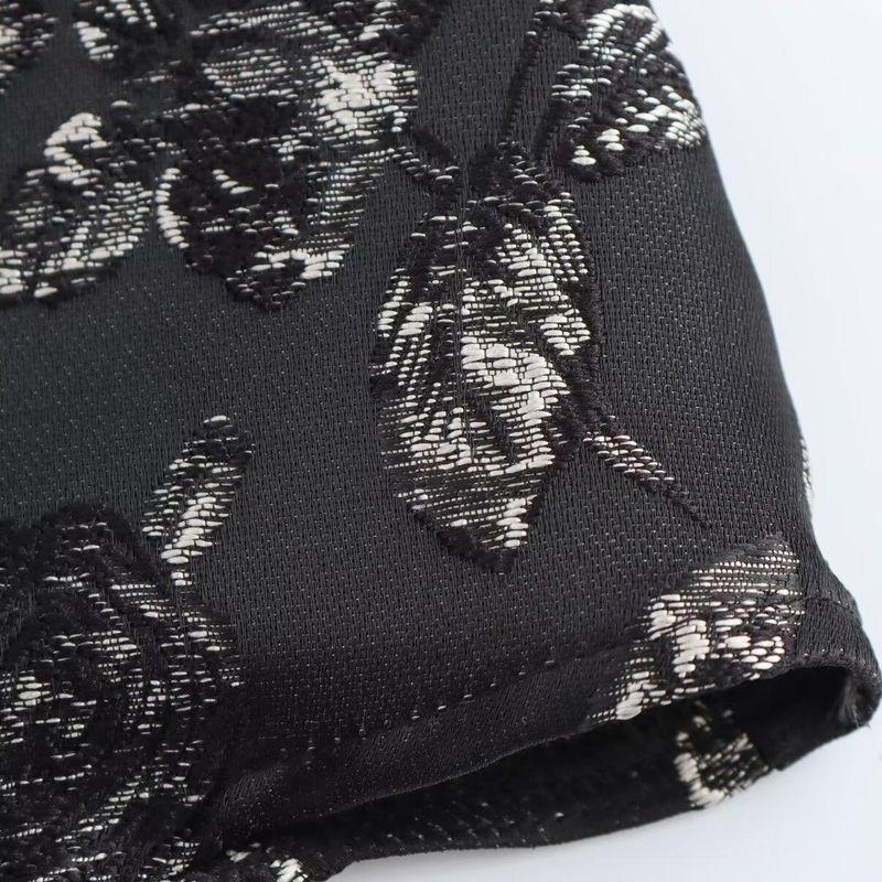 Kaslead New Arrival Women's Fashion Style Stylish Simple and Versatile Jacquard Texture Skirt