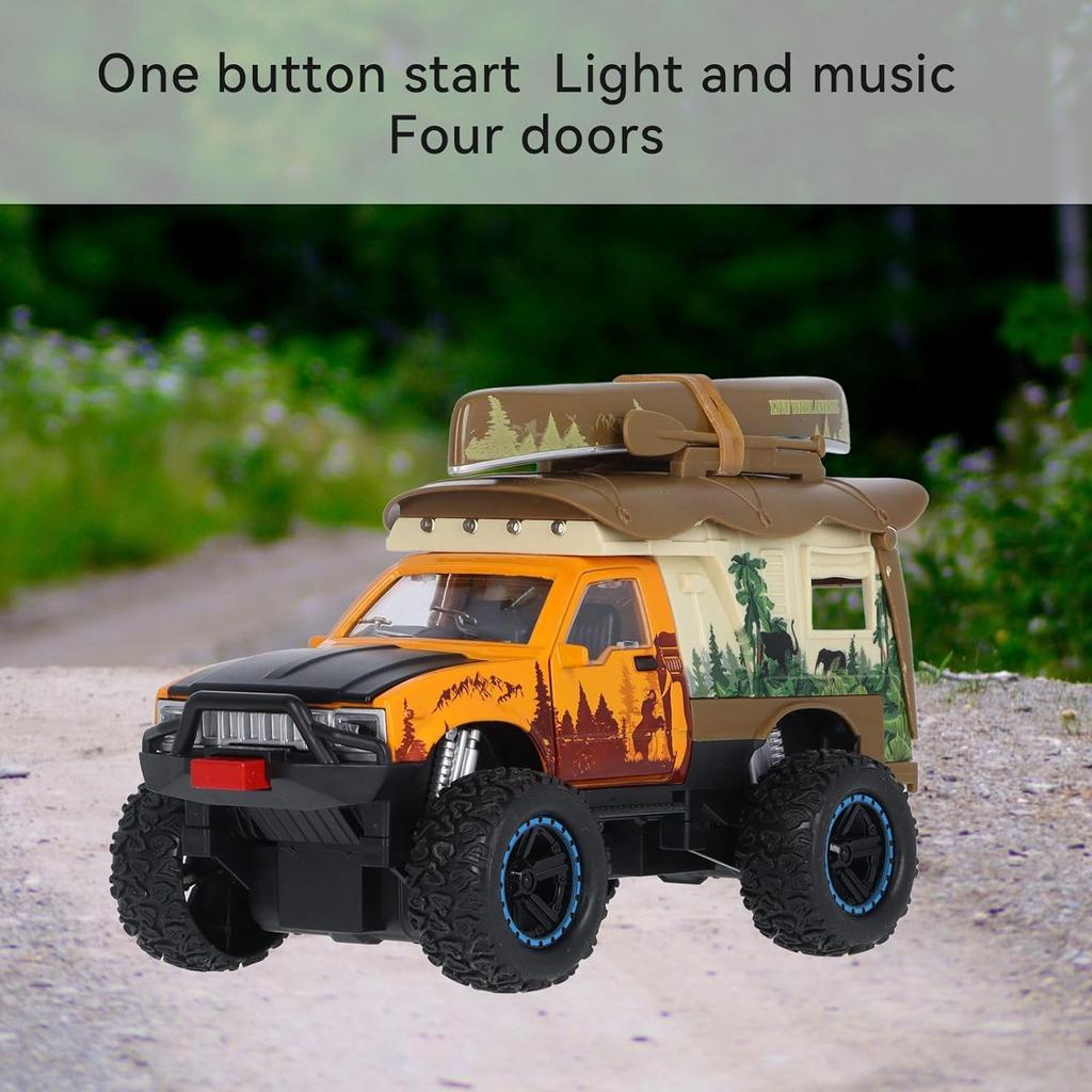 1/24 Scale Off-road Vehicle Model, Alloy, Realistic, Durable, Kids Car Toy for Gifts