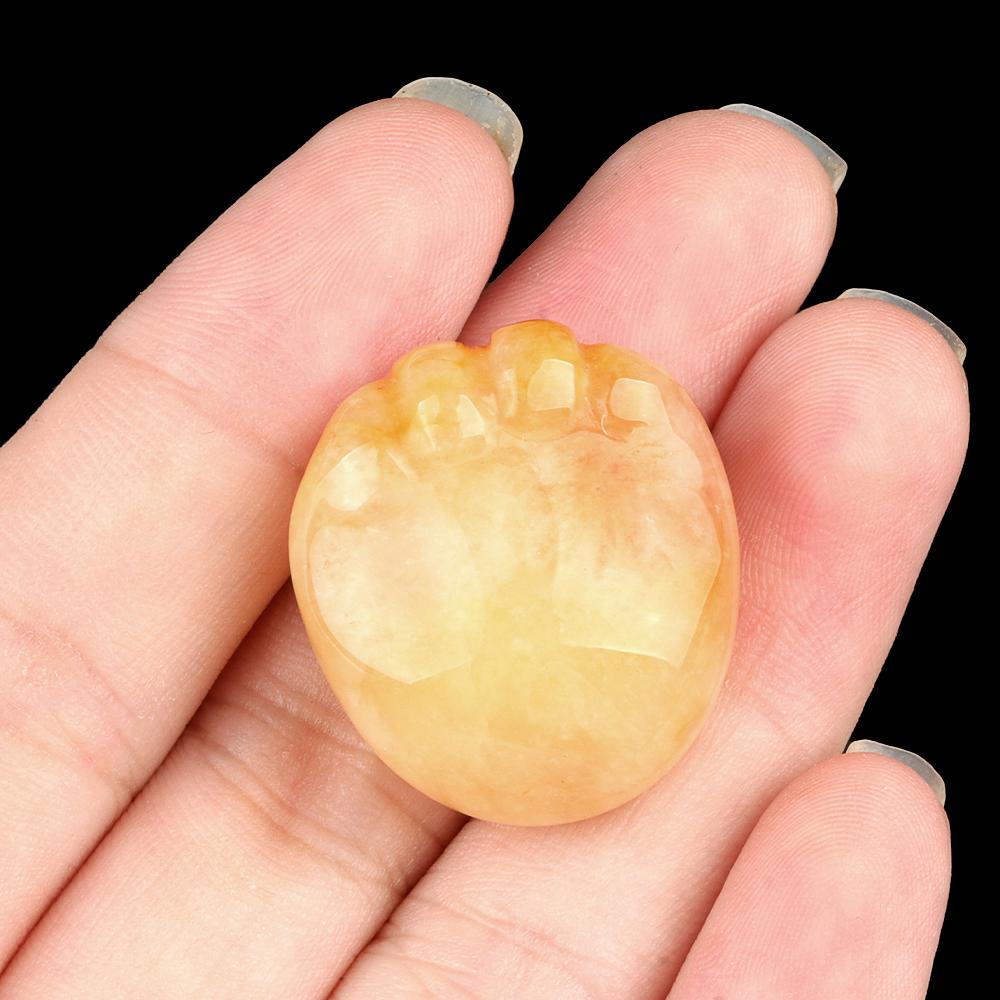 Lovely Ornaments Natural Stone Little Girl's Foot Decorative Ornament Lucky Gift Spiritual Jewelry Size 25x23mm