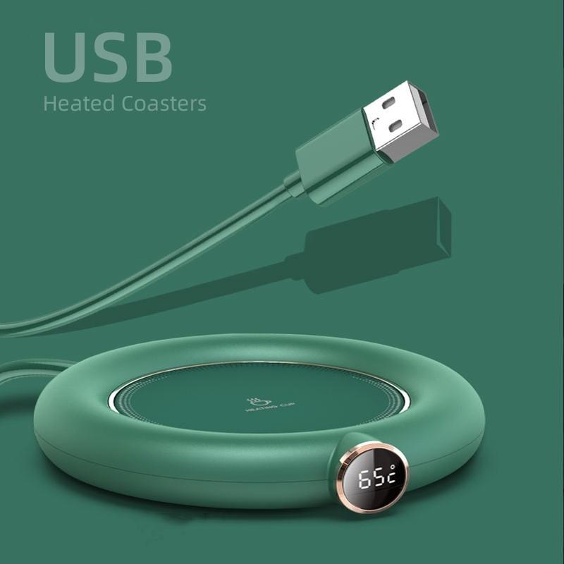 Подогреватель для Кофе Молока Чая DC 5V USB Нагрев Теплая Подставка под Чашку Постоянная Температура Подставка под Чашку 3 Режима Цифровой Дисплей Регулировка Таймер