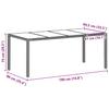 Garden Dining Set 9 pcs Light Grey Poly Rattan