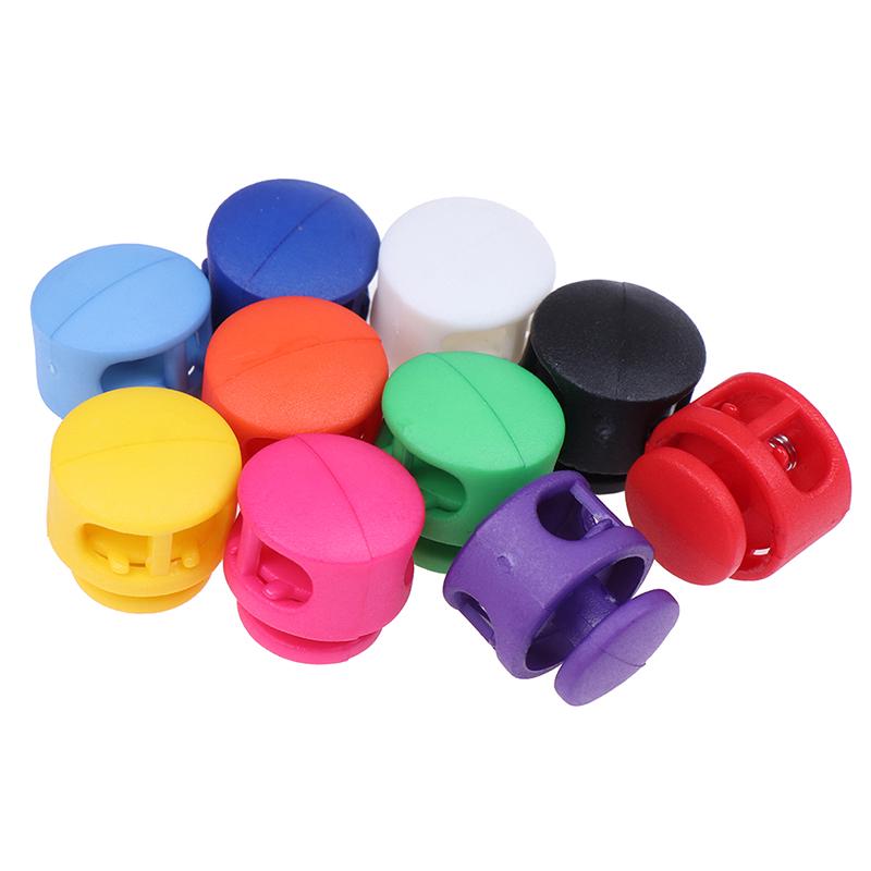 10Pcs Cord Lock Stopper Buckles Clamp Toggle Clip DIY Shoelace Bag Accessories