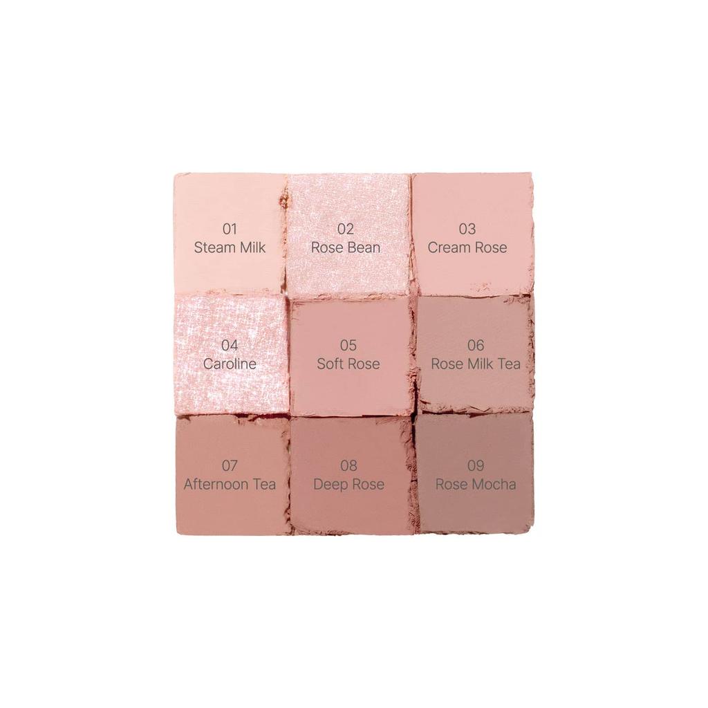 DASIQUE Eyeshadow Palette, 27 Rose Milk Tea, 1 Ea