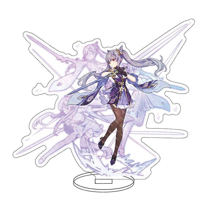 Изысканная акриловая подставка для фигурки Genshin Impact Барбатос Кэ Цин Барбара для демонстрации и декора