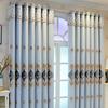 2 шт. высококачественные двухслойные шторы с вышивкой для спальни, дома, затемняющие шторы от пола до потолка, элегантные перфорированные шторы для гостиной