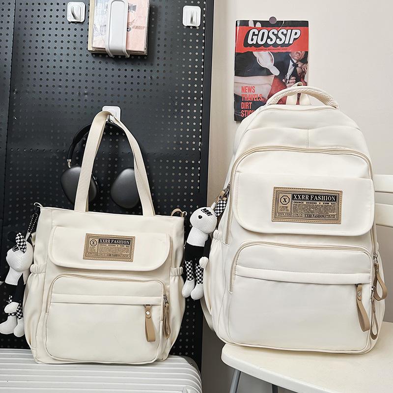 Школьные рюкзаки Студенты колледжа Девушки Старшеклассники Рюкзак большой вместимости Бордовый Рюкзаки для учеников средней школы