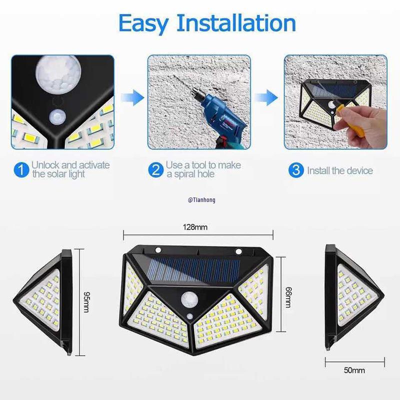Solar-Powered Outdoor Waterproof Induction Wall Light