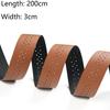 Breathable Bicycle Handlebar Tape PU Leather With 2 Plugs Bike Accessories Bike Perforated Belt