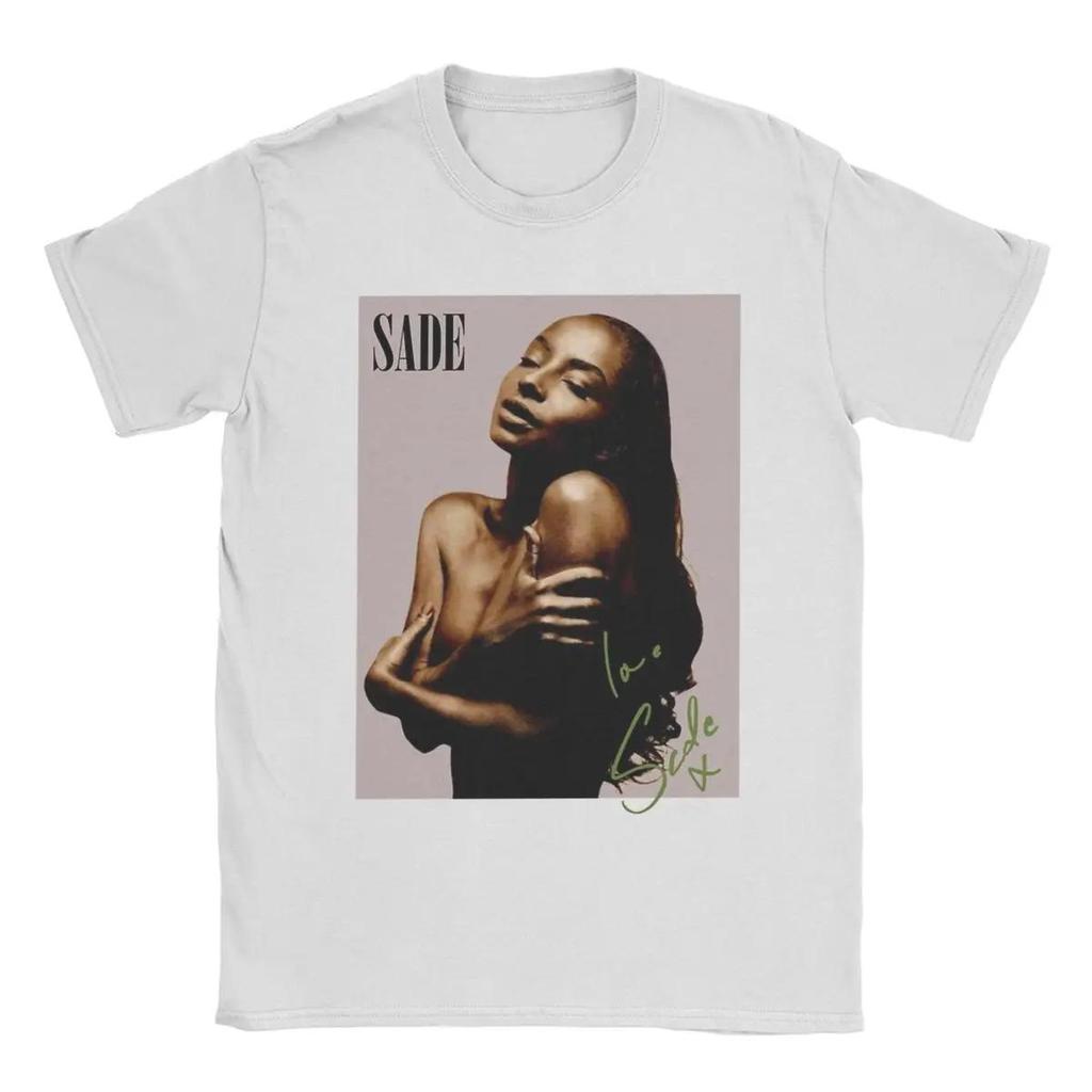 Vintage S-Sade Adu Love Deluxe World Tour T Shirt Men's Cotton Fashion for Male T-Shirt O Neck Tees Short Sleeve Clothes