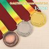 1-3 комплекта золотых/серебряных/бронзовых медалей размером 5,2 см с шейной лентой, медали победителя, награды за участие в соревновании