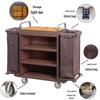 Stainless Steel Hotel Linen and Room Service Cleaning Cart