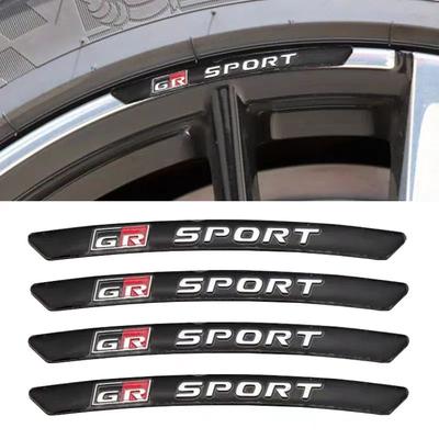 Наклейка с логотипом ступицы колеса GR SPORT Декорация автомобильного диска Алюминий Сталь Модифицированный