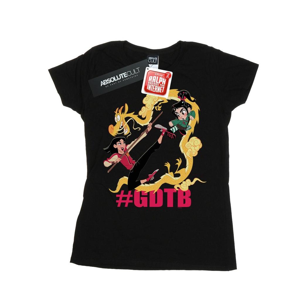 Disney Womens/Ladies Wreck It Ralph Mulan And Vanellope Cotton T-Shirt
