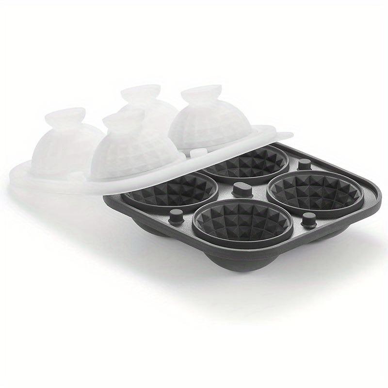 Большая силиконовая форма для льда для виски, 3D-подставка в виде хрустального шара с воронкой для бурбона, бренди, Подарок для бара