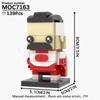 MOOXI Серия Фильмы MOC Набор Кирпичиков Фигурка BrickHeadzed Модель DIY Строительные Блоки Монтессори Детские Обучающие Игрушки Для Детей Подарок
