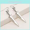 Трендовые геометрические серьги в форме меча для женщин, сплав, модная бижутерия 2021