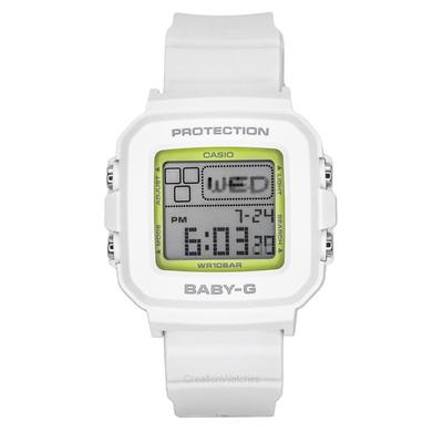 Baby-G Plus Digital 30th Anniversary Белый ремешок из смолы кварцевые женские часы BGD-10K-7 100M со специальным держателем