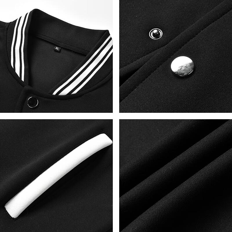 GENIOLAMODE Men's Color Block Baseball Jacket