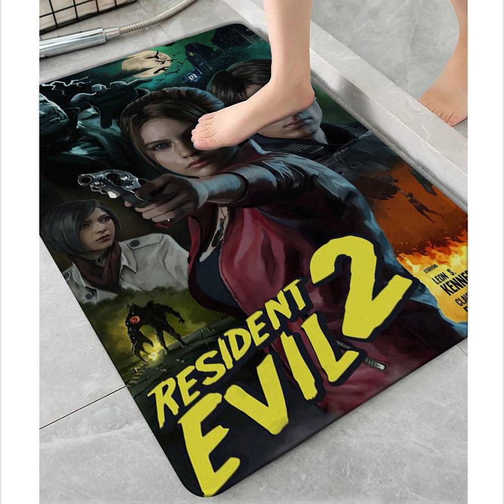 1PC Game R-Resident Evil Bathroom Mat Kids Room Bedroom Decoration Balcony Anti-Slip Doormat Living Room Welcome Rug