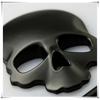 3D Металл Череп Голова Кость Логотип Автомобиль Аксессуары Эмблема Наклейка Черный GZW