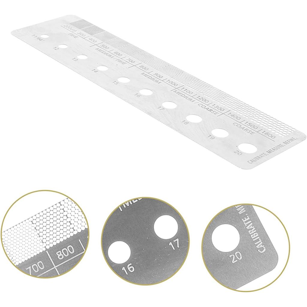 Coffee Measuring Ruler Coffee Grind Size Ruler Stainless Steel Material Coffee Bean Grinder Accessories Measuring Tools