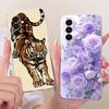 Clear For Samsung A26 SM-A266E SM-A266B Case For Samsung Galaxy A26 Cover Luxury Fashion Flowers Cute Kawaii Painted
