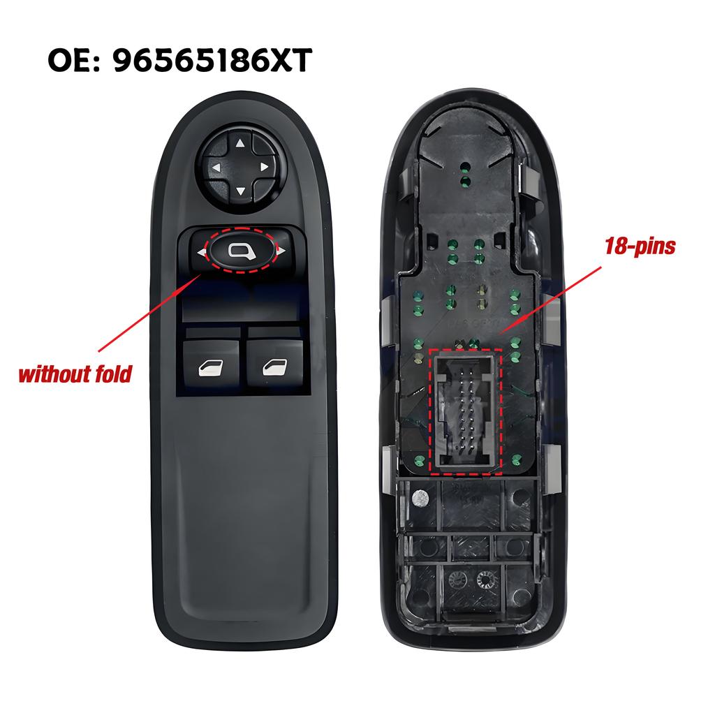 18 p 96565186XT 53269800 Для 2-дверного Peugeot 308 2008 2007-2013, Электрический главный выключатель управления стеклоподъемником