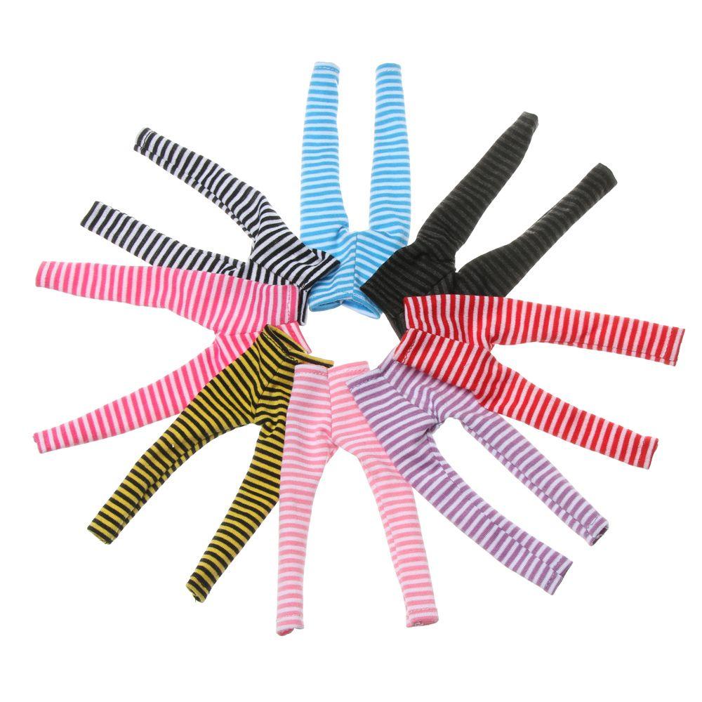 18 стильных подарков, аксессуары для кукол, брюки ярких цветов, одежда для кукол ручной работы, эластичные брюки