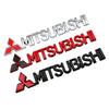 Car Metal Logo Decoration Badge Emblem Sticker For Mitsubishi Outlander ASX Eclipse Cross Pajero Lancer EVO Delica Triton Mirage