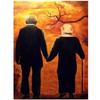 Full 5D Diy Diamond Painting Cartoon Loving Old Couple Embroidery Cross Stitch Home Decor Handmade