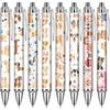 Dog Ballpoint Pens Gifts - School Office Retractable Supplies 24 Pcs Cute Gifts Bulk Black Ink Smooth Fine Point Writing Pen Colorful Graduation
