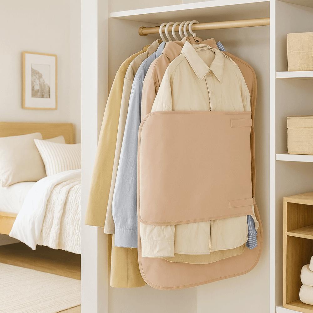 Dustproof Clothing Compression Board Large Capacity Foldable Clothes Dust Cover Reusable Protective