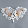 Fashion Scarf Fake Collar Shirt Women Detachable Collar Lace Neckline Women False Collar Tie White Faux Col Clothes Accessories