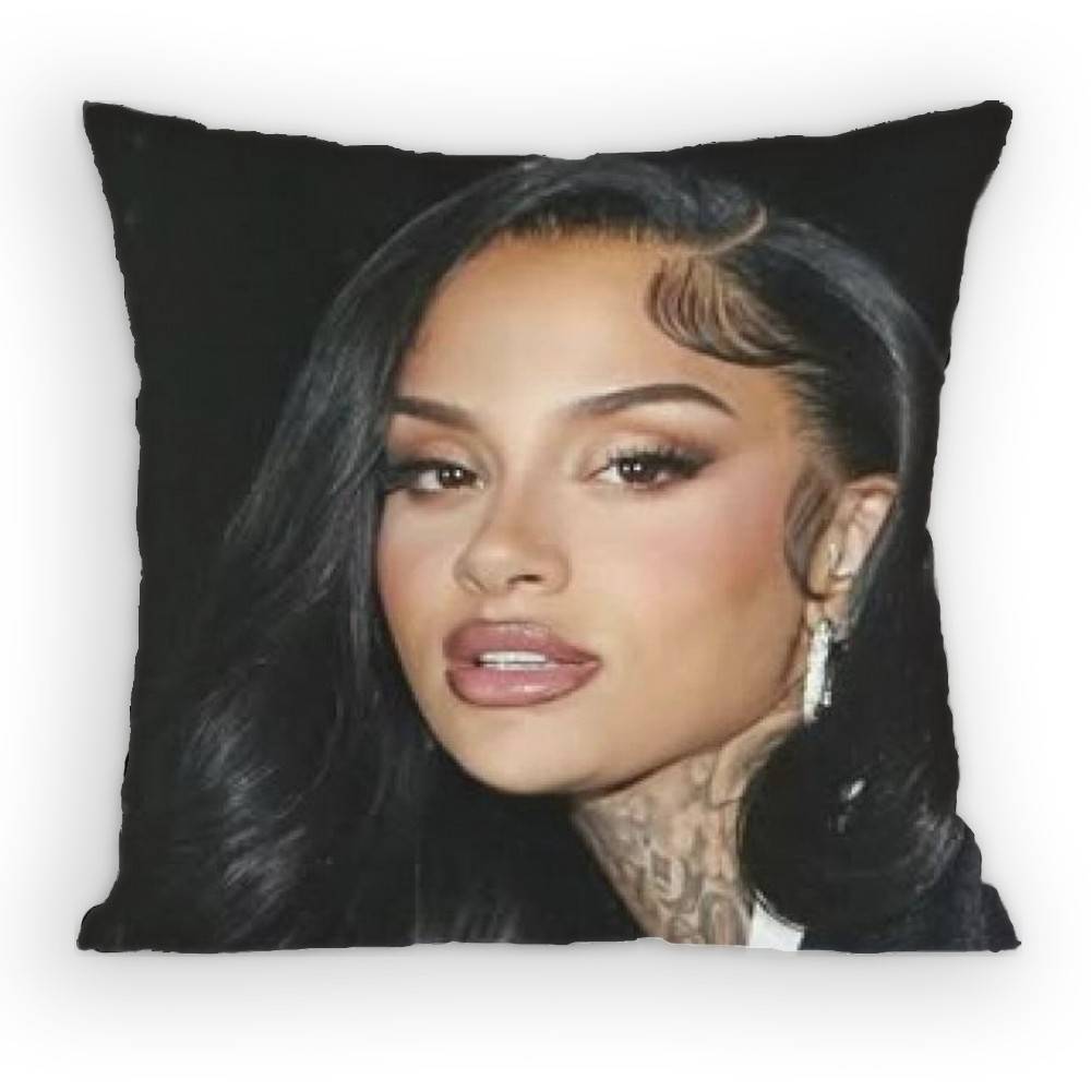 Kkehlani Singer Pillow Case Antidustmite Pillowcase Invisible zipper silky short plush Sofa cushion cover