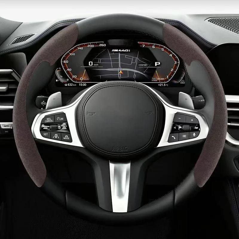 Чехол на руль автомобиля из черной замшевой кожи Для Opel ignia Astra Antara Meriva Zafira H G Corsa Чехол на руль автомобиля