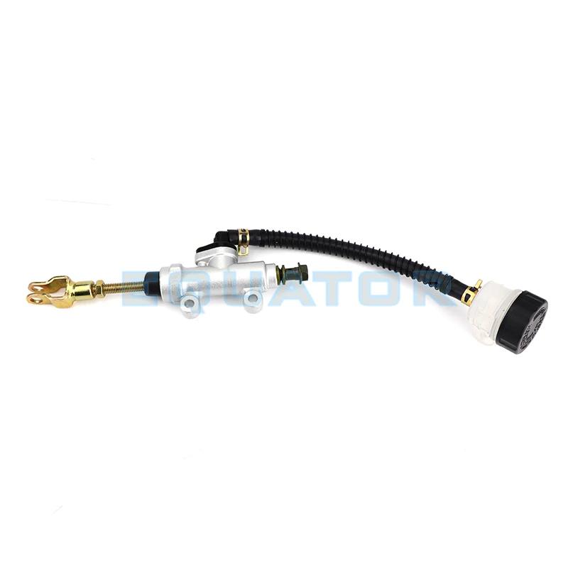 45mm Silver Rear Foot Brake Master Cylinder Pump Quad ATV Hydraulic With Reservoir For Pit Dirt Bikes Motorcycle