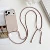 Lanyard Silicone case Back Cover for iPhone 17/17 Air/16 Promax/15 Pro/16E