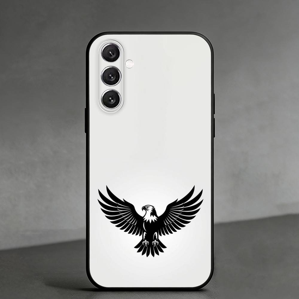 B-bald eagle Phone Case For Samsung Galaxy A91,80,73,72 ,71,53,52,32 ,31,22,21s,20,Soft Black Case