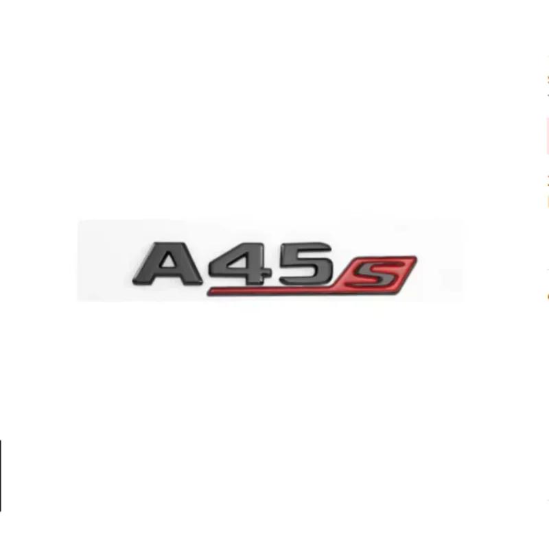 3D ABS красный и черный S-логотип A35S A45S буквенная эмблема наклейка подходит для Mercedes-Benz A45S AMG W176 W177 автомобильные аксессуары.