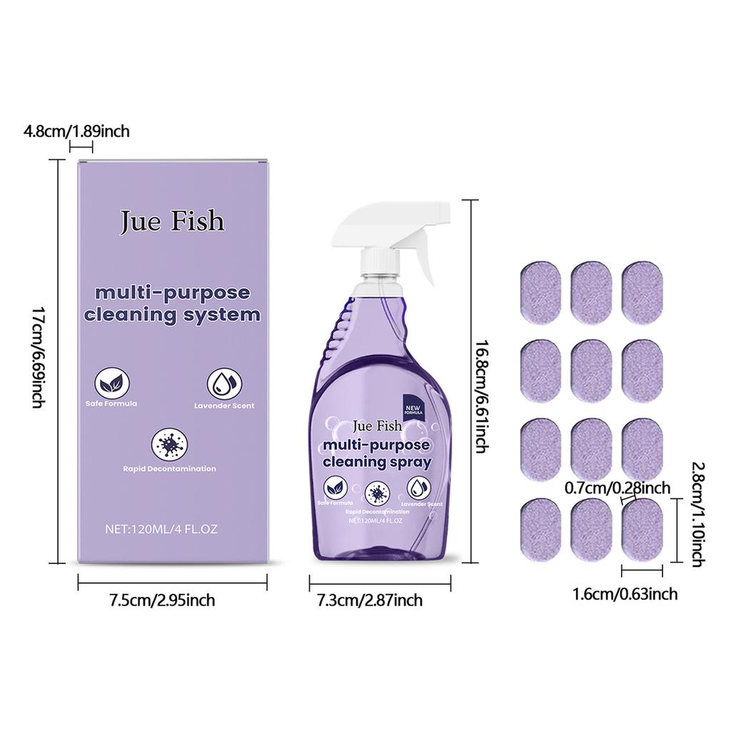 Кухонное средство для удаления сильных масляных загрязнений с концентрированными чистящими таблетками для кухонного жира, ванной комнаты, туалетов