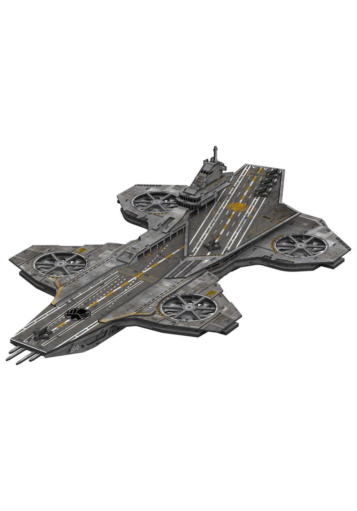 4D Build Marvel Studios Avengers Helicarrier 3D Puzzle Paper Model Kit, 220 Piece Paper Model Kit for Teens and Adults, Ages 8+