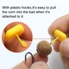 50PCS Carp Fishing Accessories Boilies Bait Stopper With Micro Fishing Hook Corn Bait Pop Up Hair Rig Stop Fishing Tackles