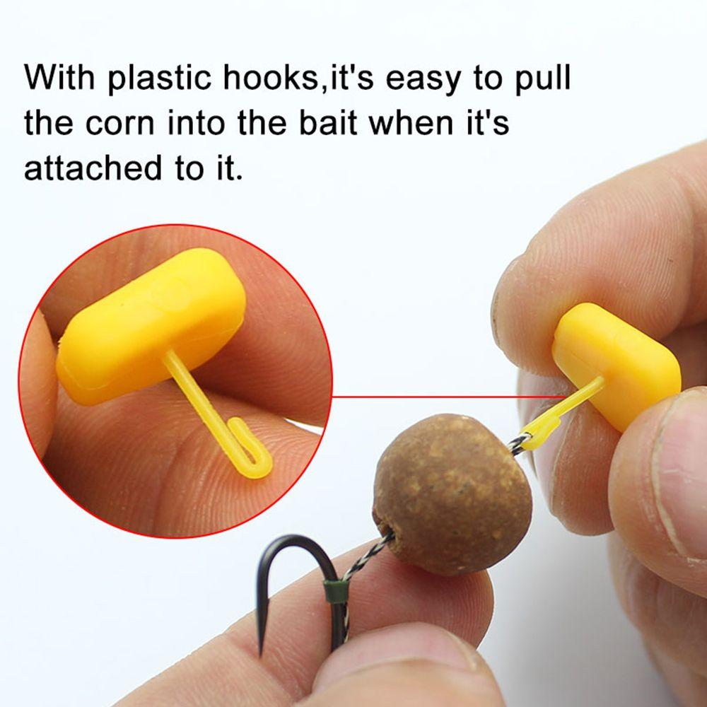 50PCS Carp Fishing Accessories Boilies Bait Stopper With Micro Fishing Hook Corn Bait Pop Up Hair Rig Stop Fishing Tackles
