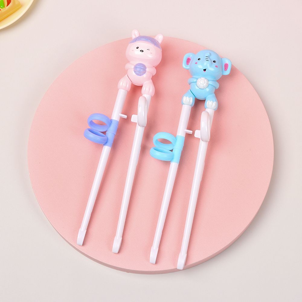 1 Pair Cartoon Kids Baby Training Chopsticks Learning Chopsticks Beginner Chopstick Eating Helper