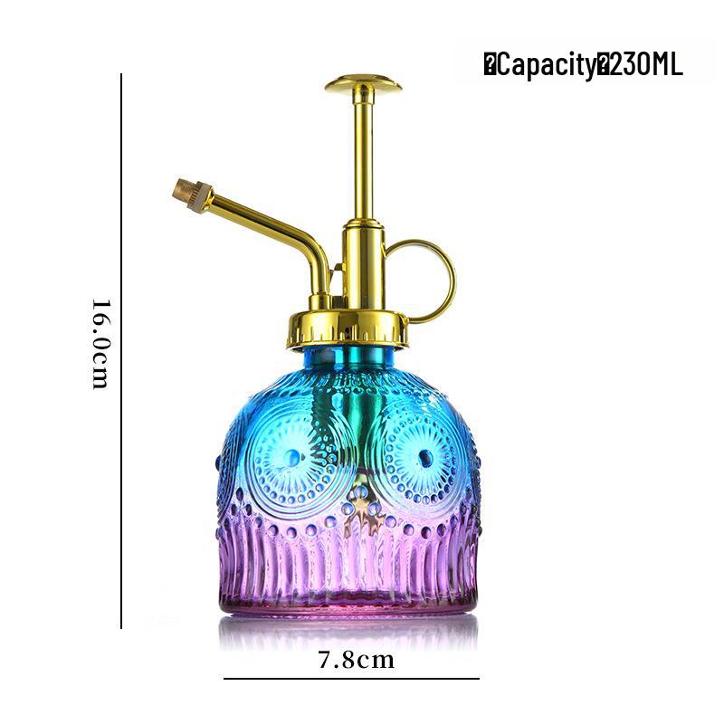 Embossed Glass Watering Sprayer for Home and Garden Decor