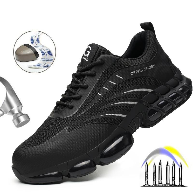 Breathable, Lightweight and Comfortable Anti-smash and Anti-puncture Safety Shoes