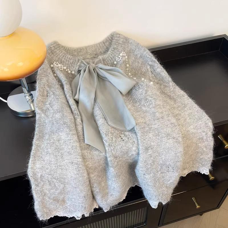 Свитер для женщин Осень Зима Утепленный Теплый Вязаный Эластичный С длинным рукавом Оверсайз Топы